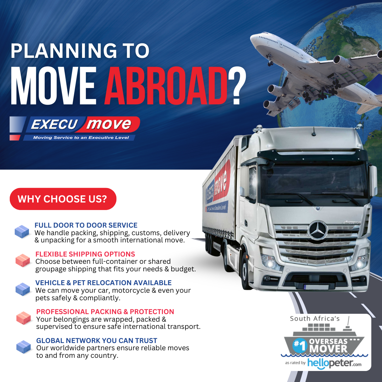 Execu-move Facebook ad: Get Your Quote Today