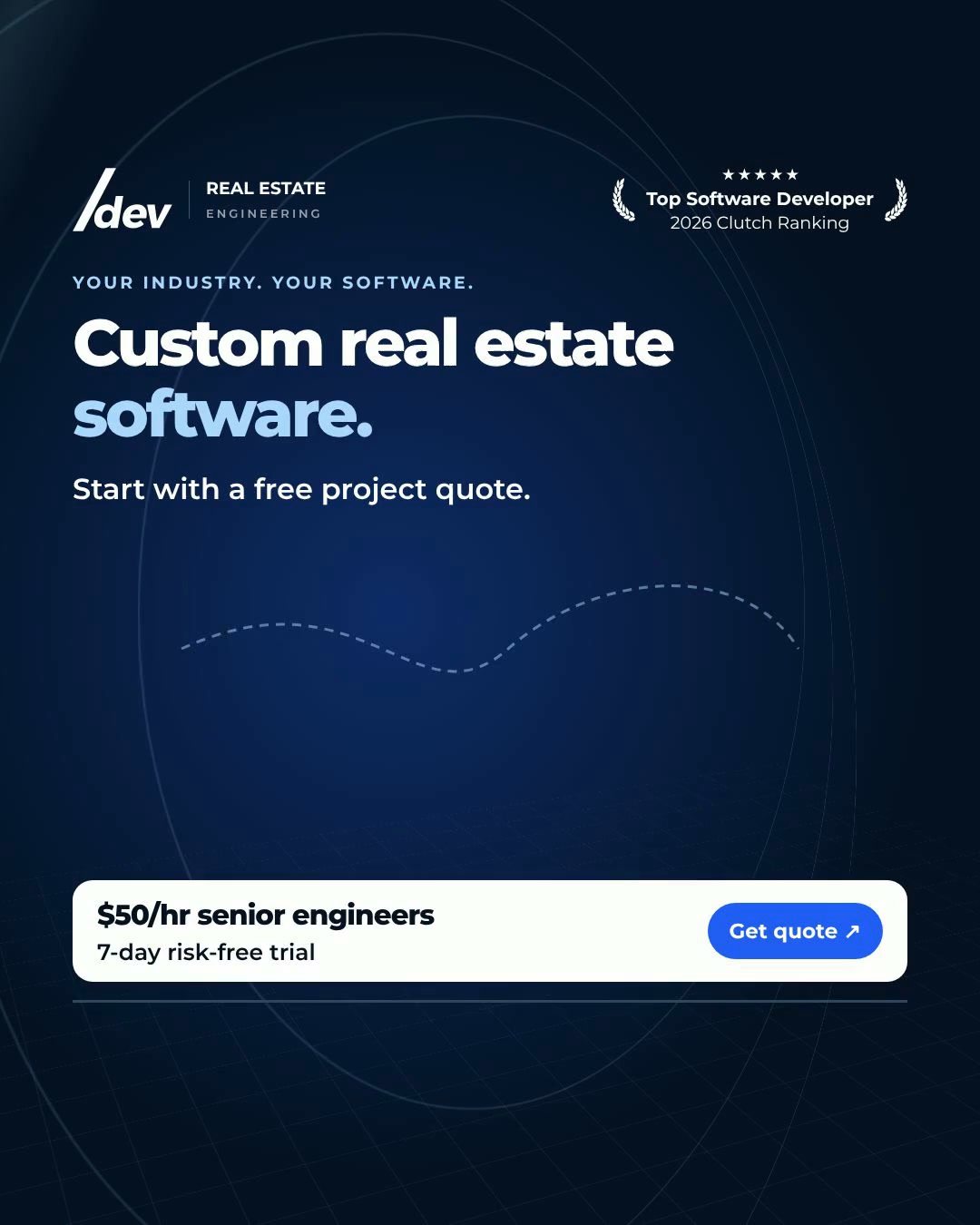 Slashdev Facebook ad: Custom real estate software