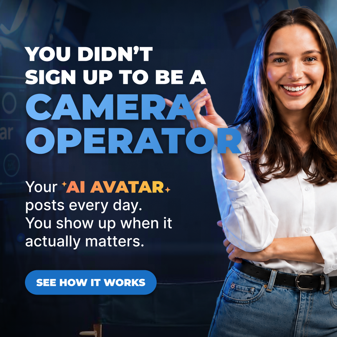 Thrive Courses Studio Facebook ad: Stop Filming. Start Growing.