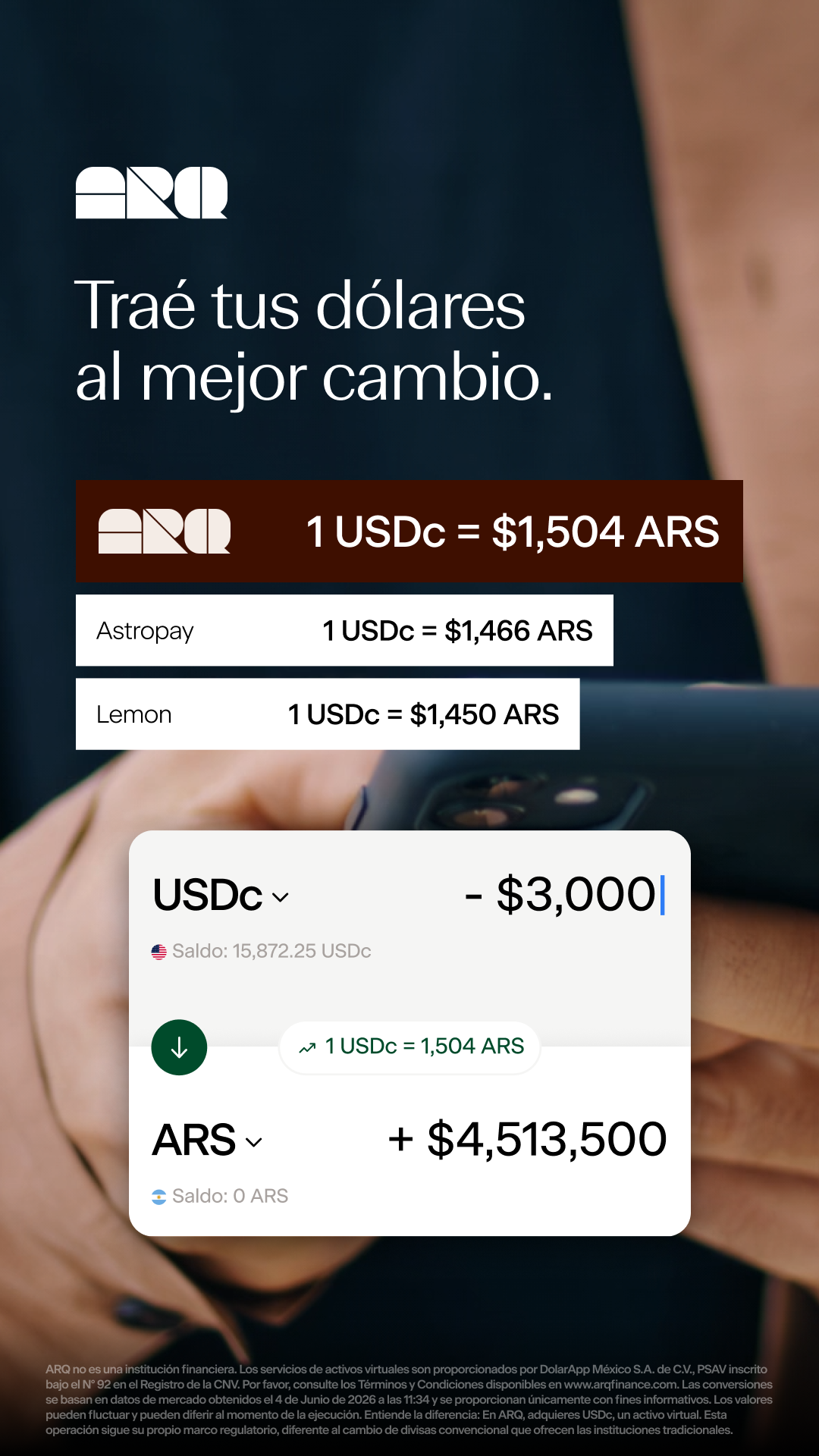 ARQ Facebook ad