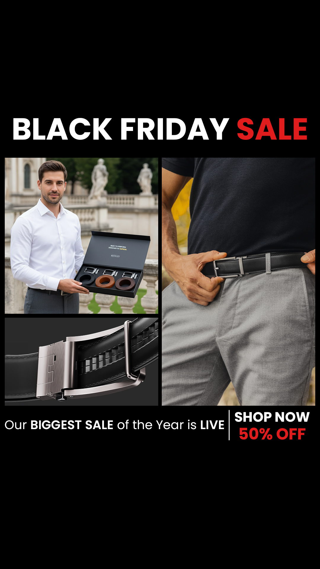Buckley Belts Facebook ad