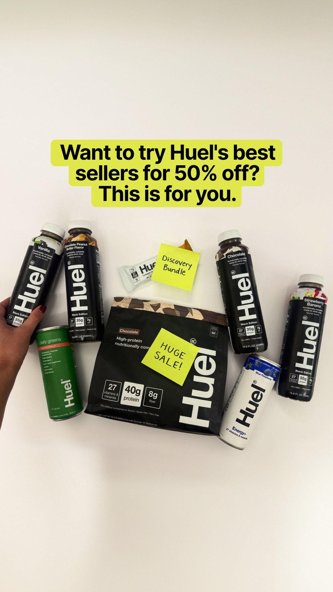 Huel Facebook ad