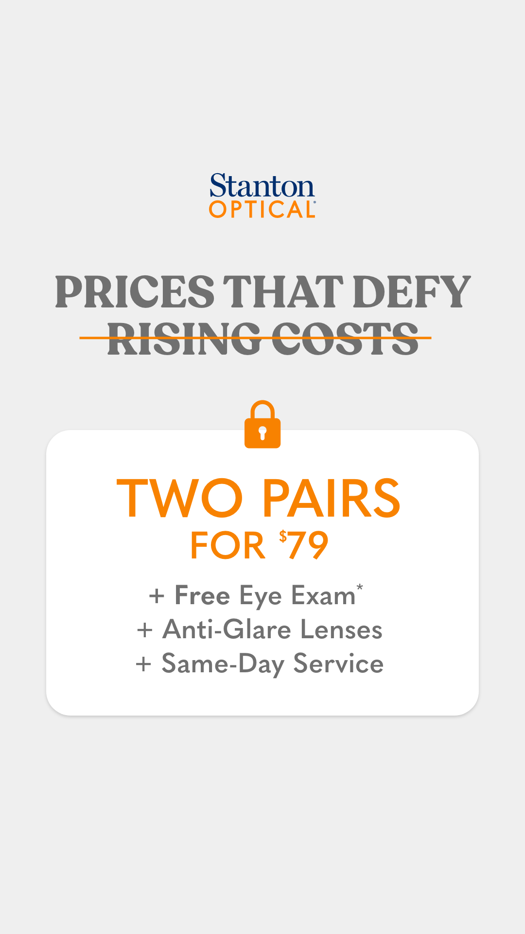 Stanton Optical Facebook ad