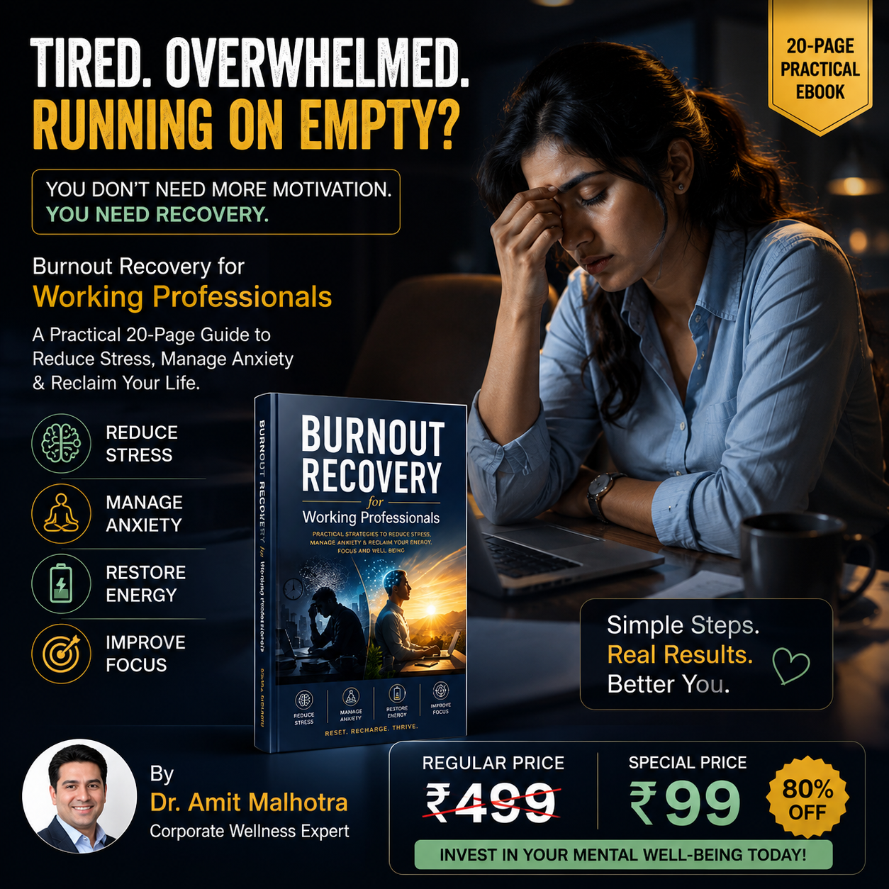 Nurture Aura Facebook ad: High Achiever? Don't Ignore The Signs Of Burnout.
