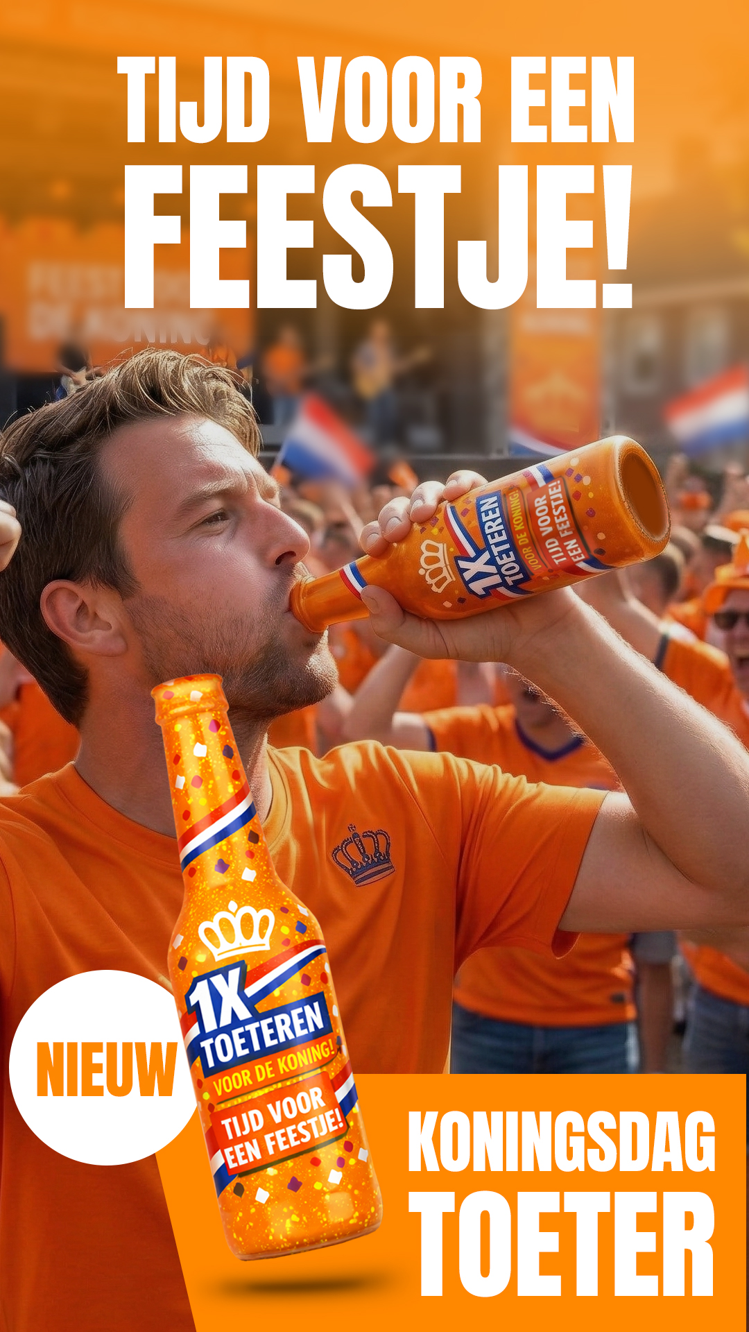 Charles.nl Facebook ad: Verras je collega’s met Koningsdag!