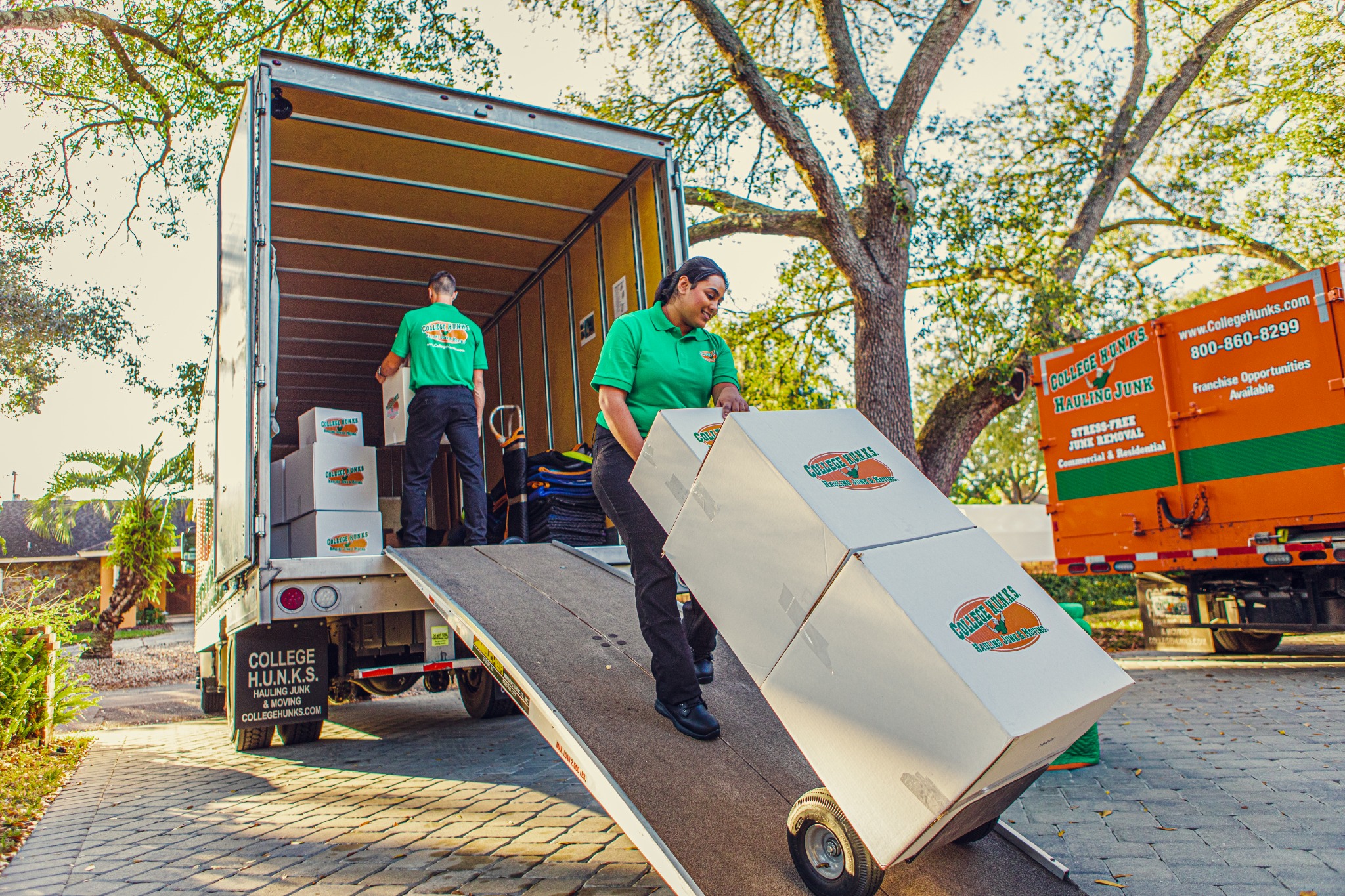 College Hunks Hauling Junk and Moving Provo Facebook ad: Professional, Stress-Free Moving
