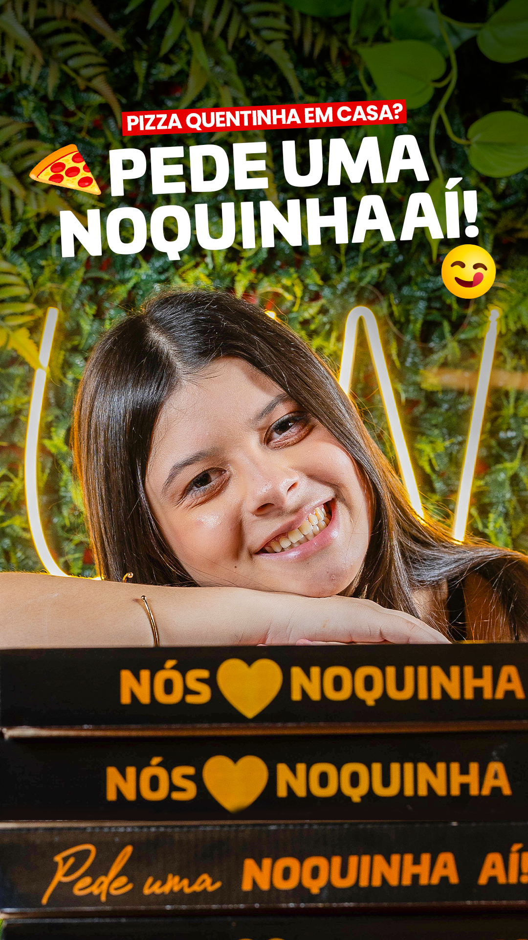 Pizzaria Noquinha Delivery - Santo Anastácio Facebook ad: Bateu a fome?