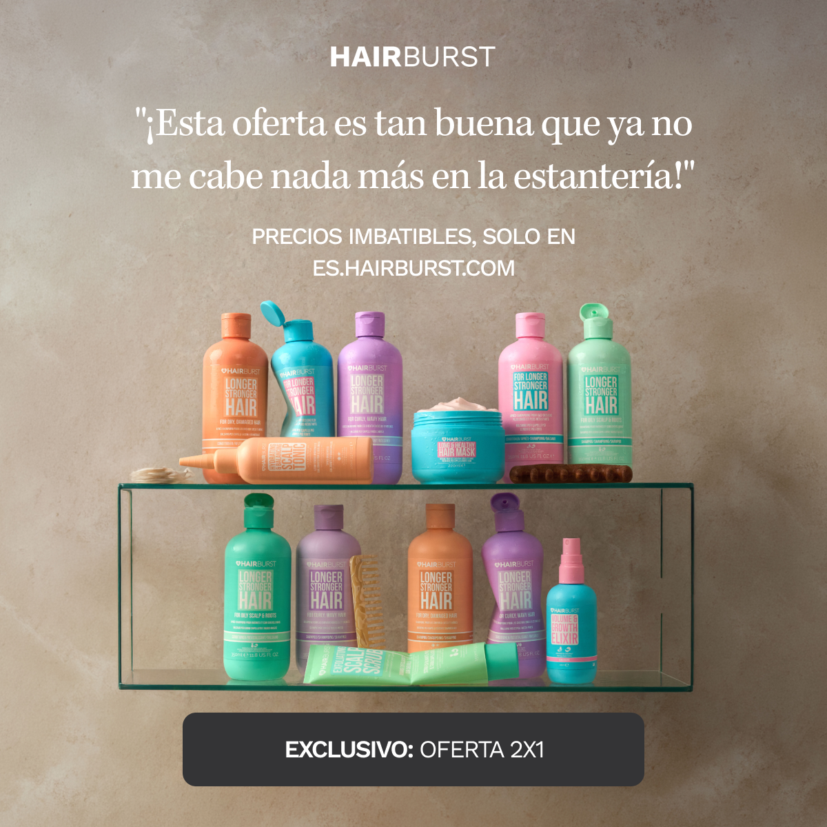 Hairburst España Facebook ad