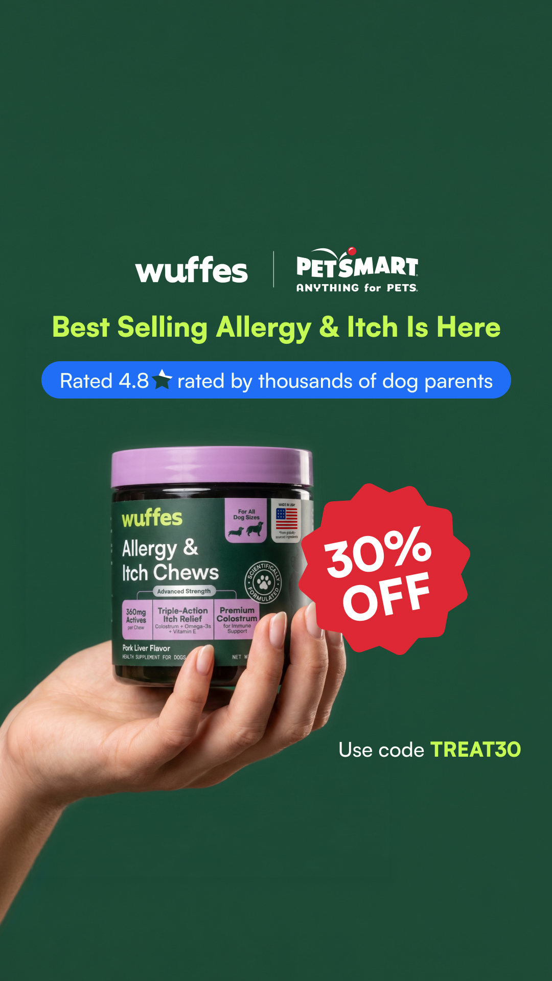 Wuffes Facebook ad