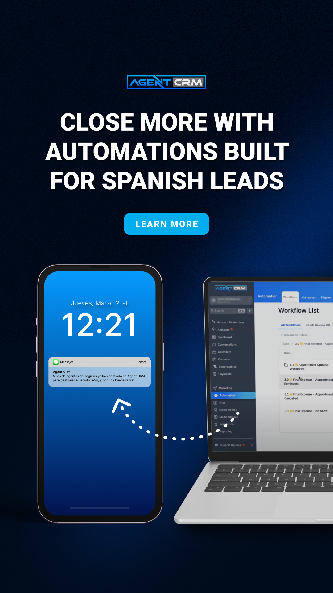 Agent CRM: AI-Powered Sales+Marketing Software Facebook ad