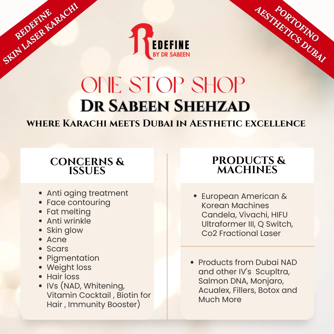 Redefine By Dr. Sabeen - Skin Laser Beauty Hair Facebook ad