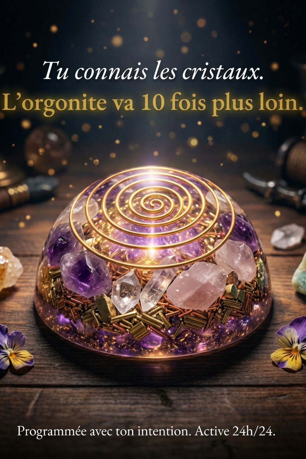Orgonite Tunisie Facebook ad: Découvre comment ça fonctionne.