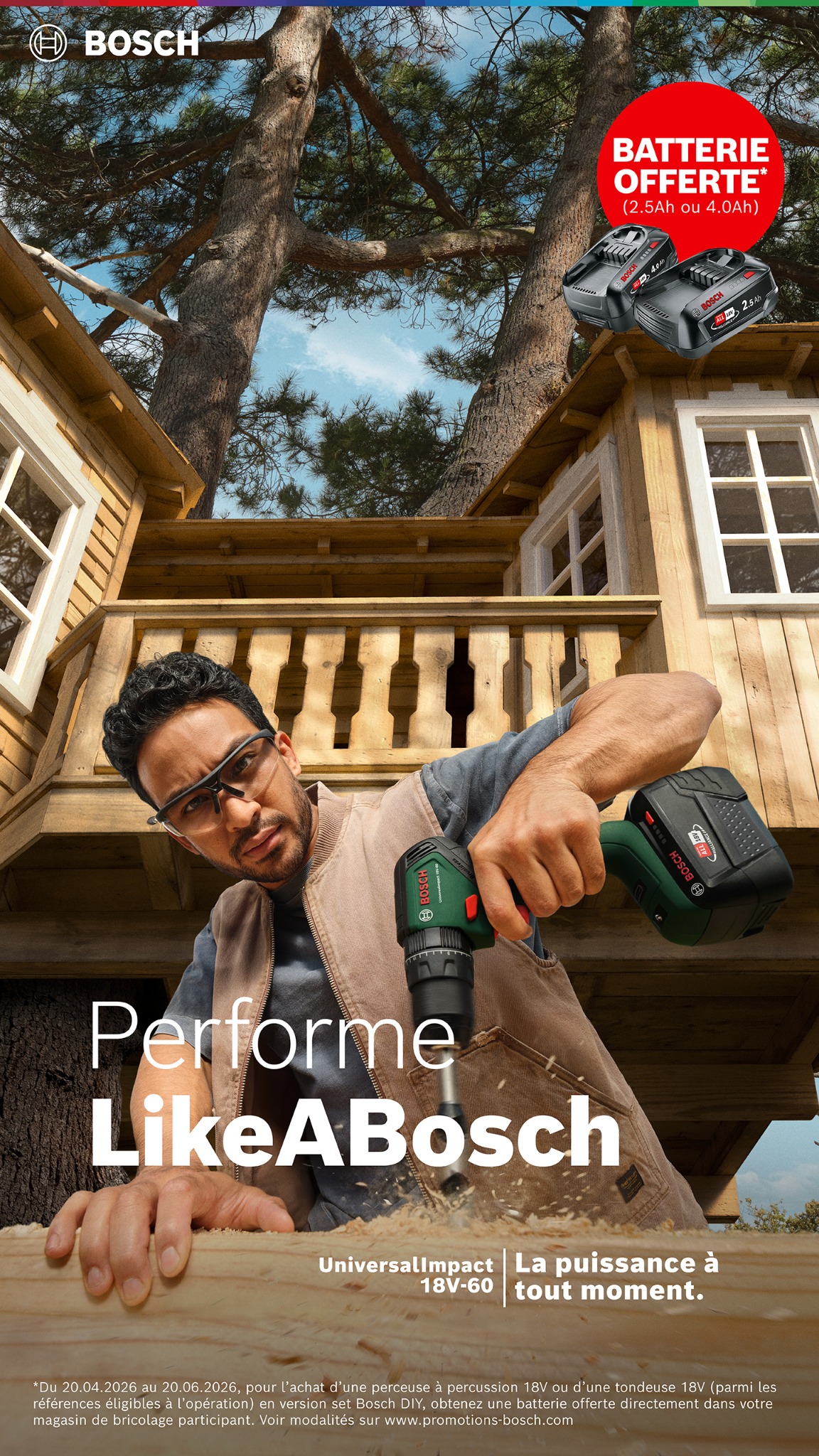 Bosch DIY and Garden Facebook ad from Apr 21, 2026