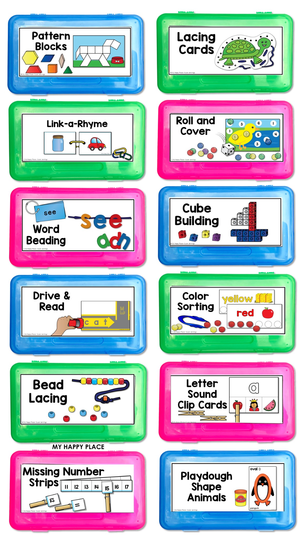 My Happy Place Teaching Resources Facebook ad: Ditch the screens!