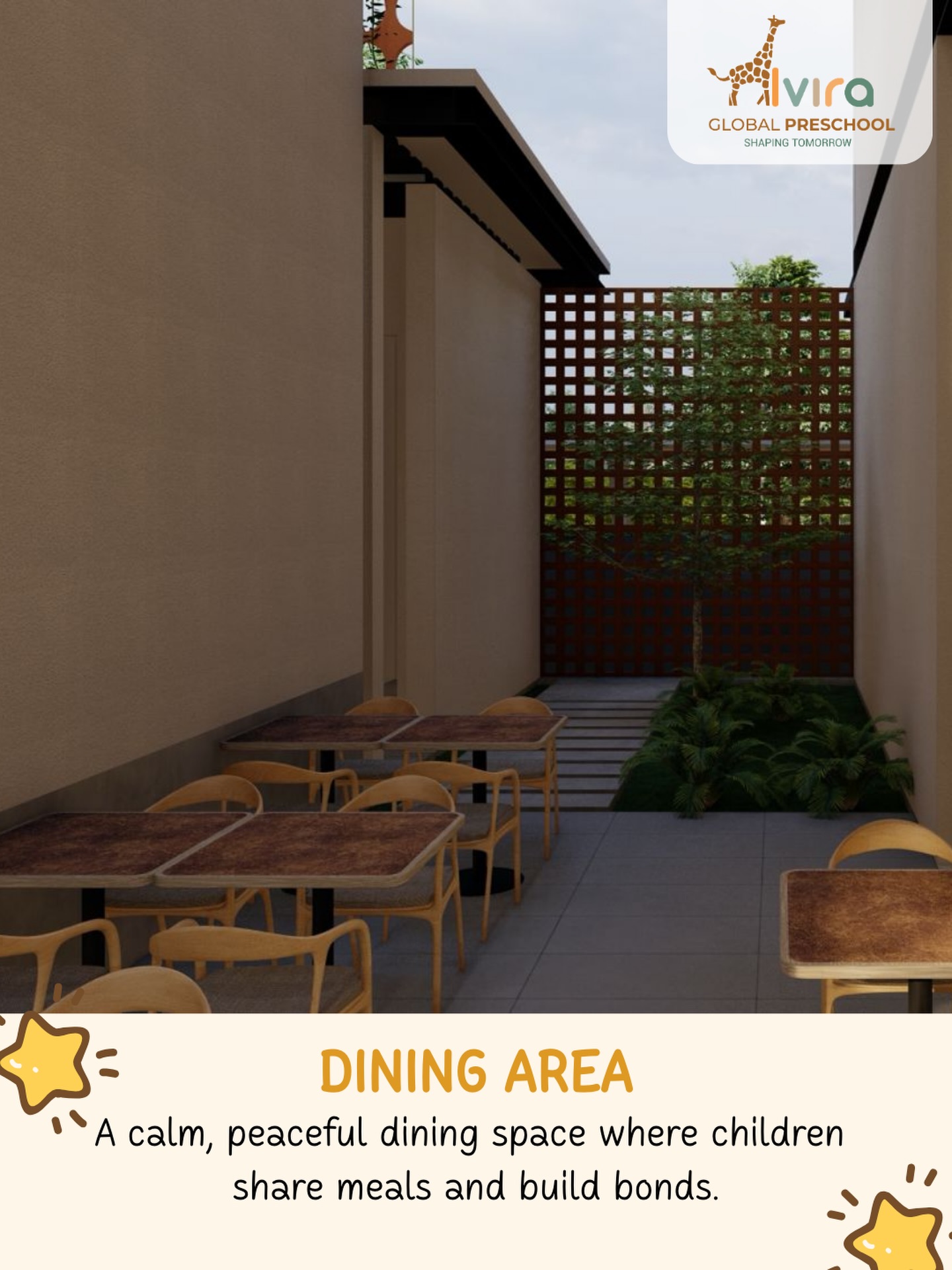 Ivira Global Preschool Facebook ad: Where little friendships grow over shared meals
