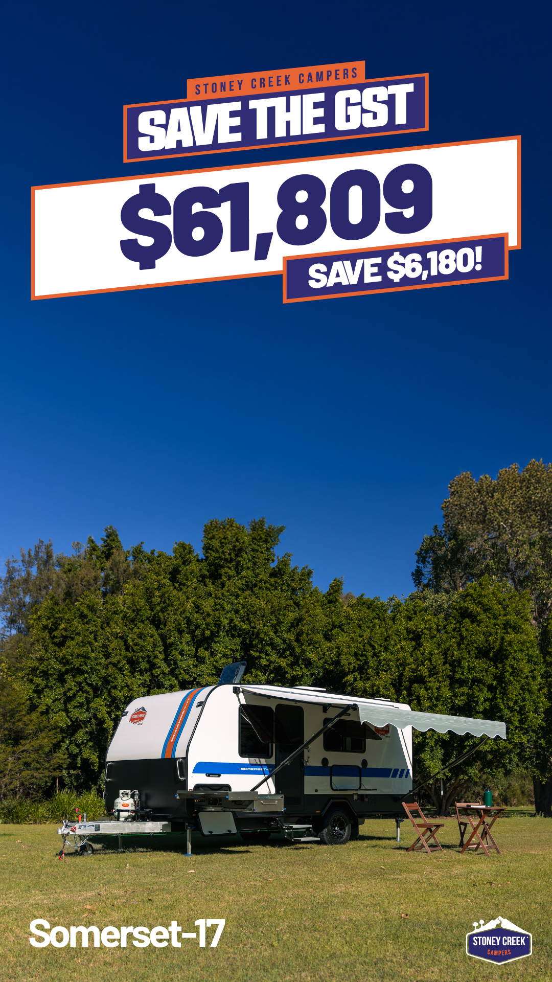 Stoney Creek Campers Facebook ad from Jun 2, 2026