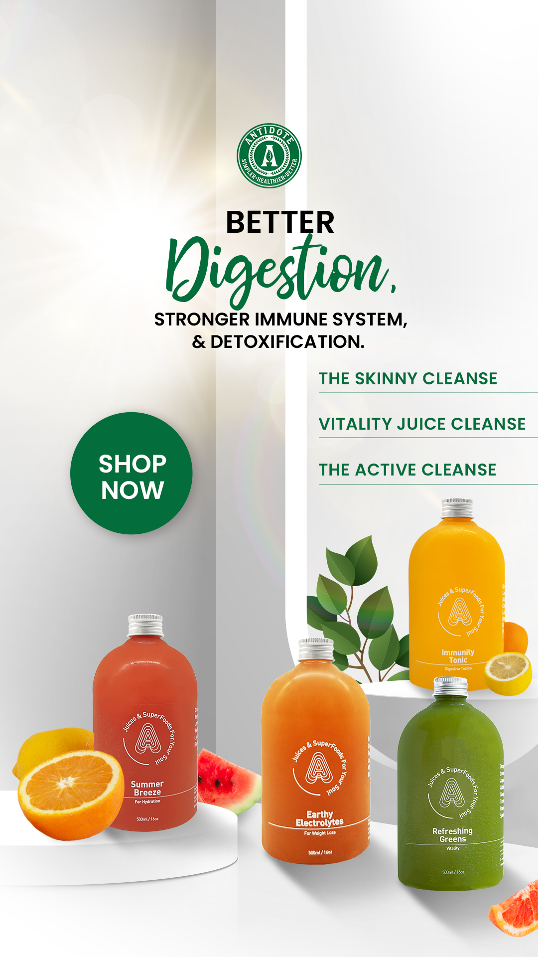 Antidote Juice Facebook ad from Jan 29, 2026