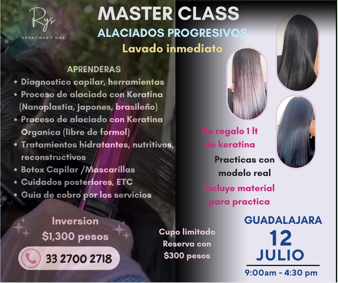 RYS Keratinas y más Facebook ad: Aprende y emprende con nuestra Máster Class de…