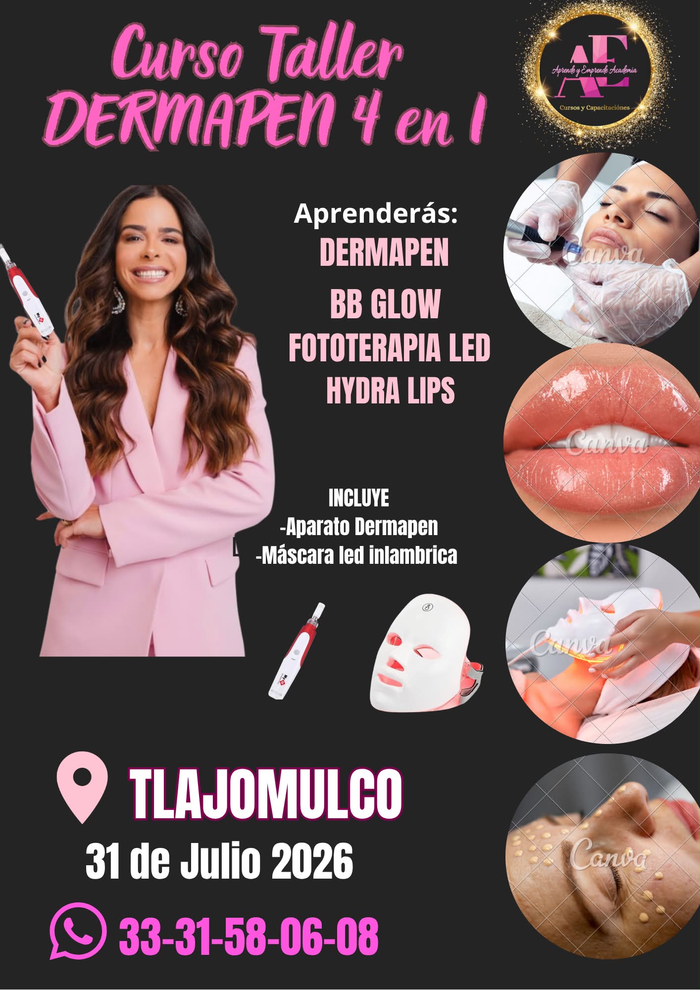 A & E Academy Facebook ad: DERMAPEN & BB GLOW 4 en 1