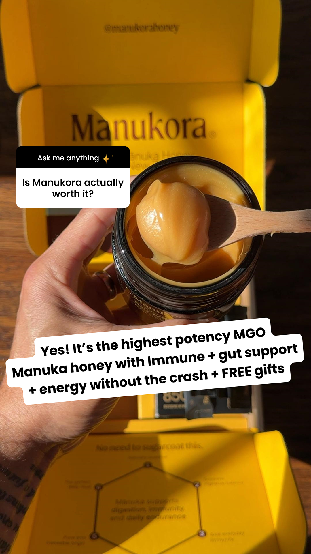 Manukora Facebook ad