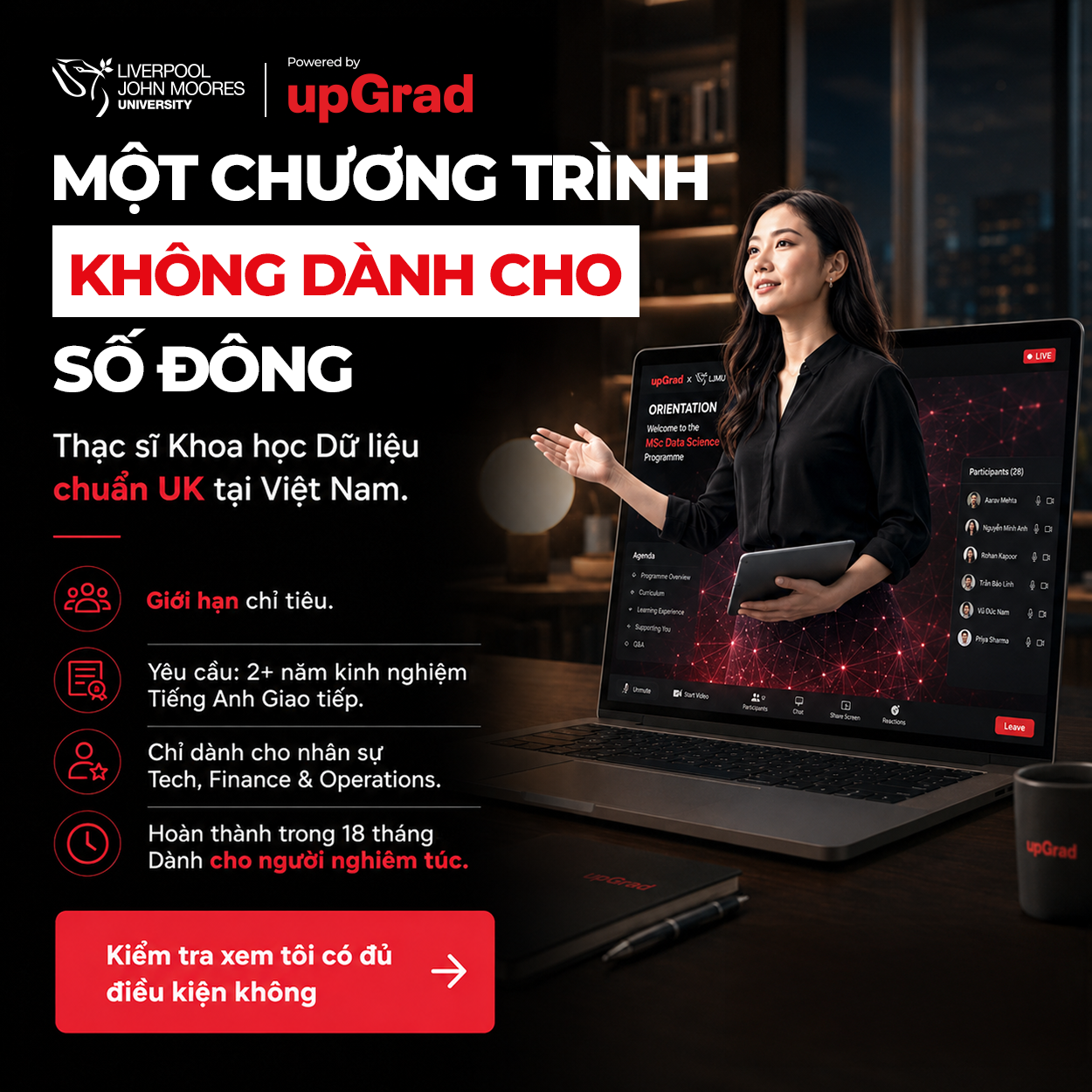 upGrad Vietnam Facebook ad