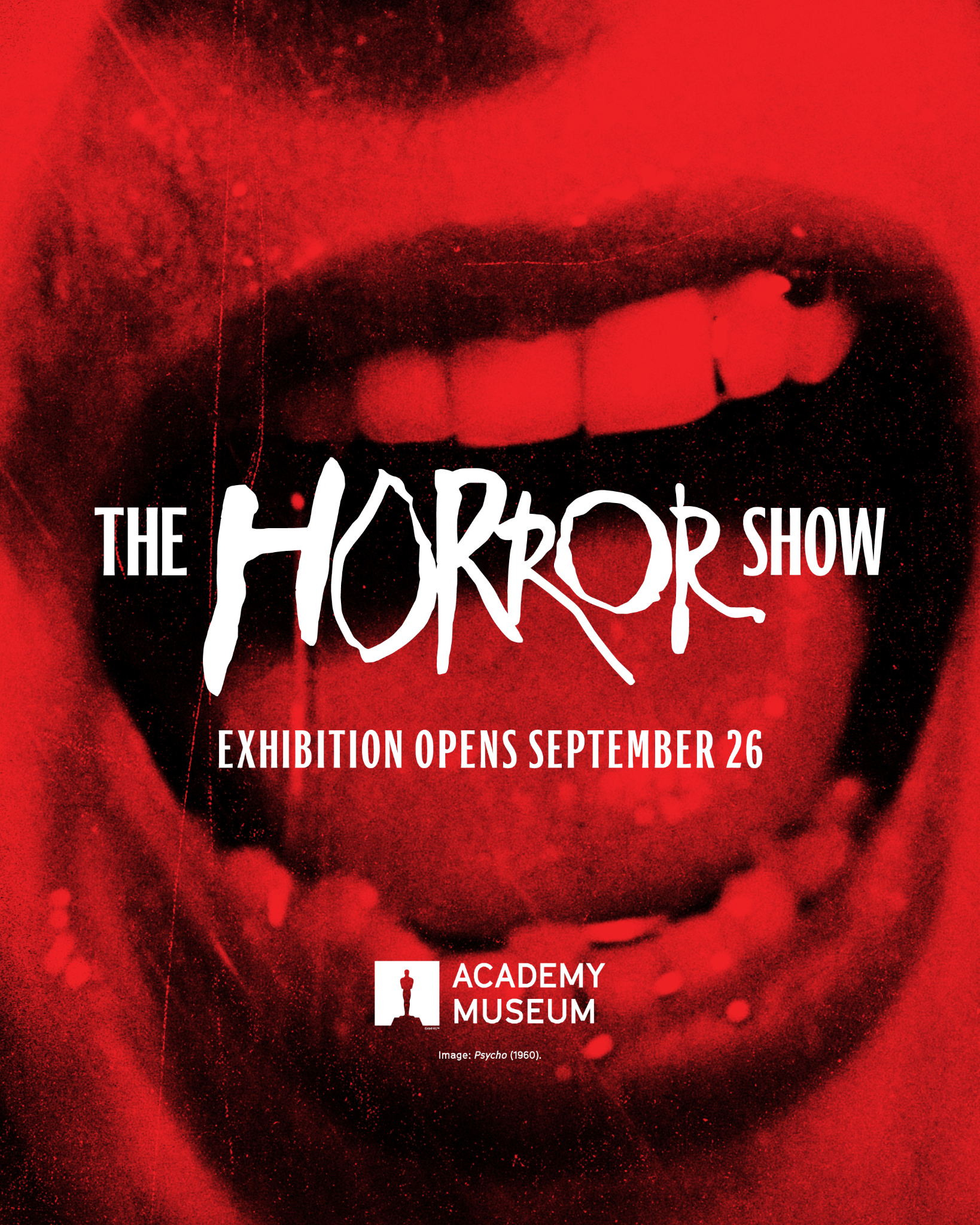 Academy Museum of Motion Pictures Facebook ad: THE HORROR SHOW Exhibition Opens September 26