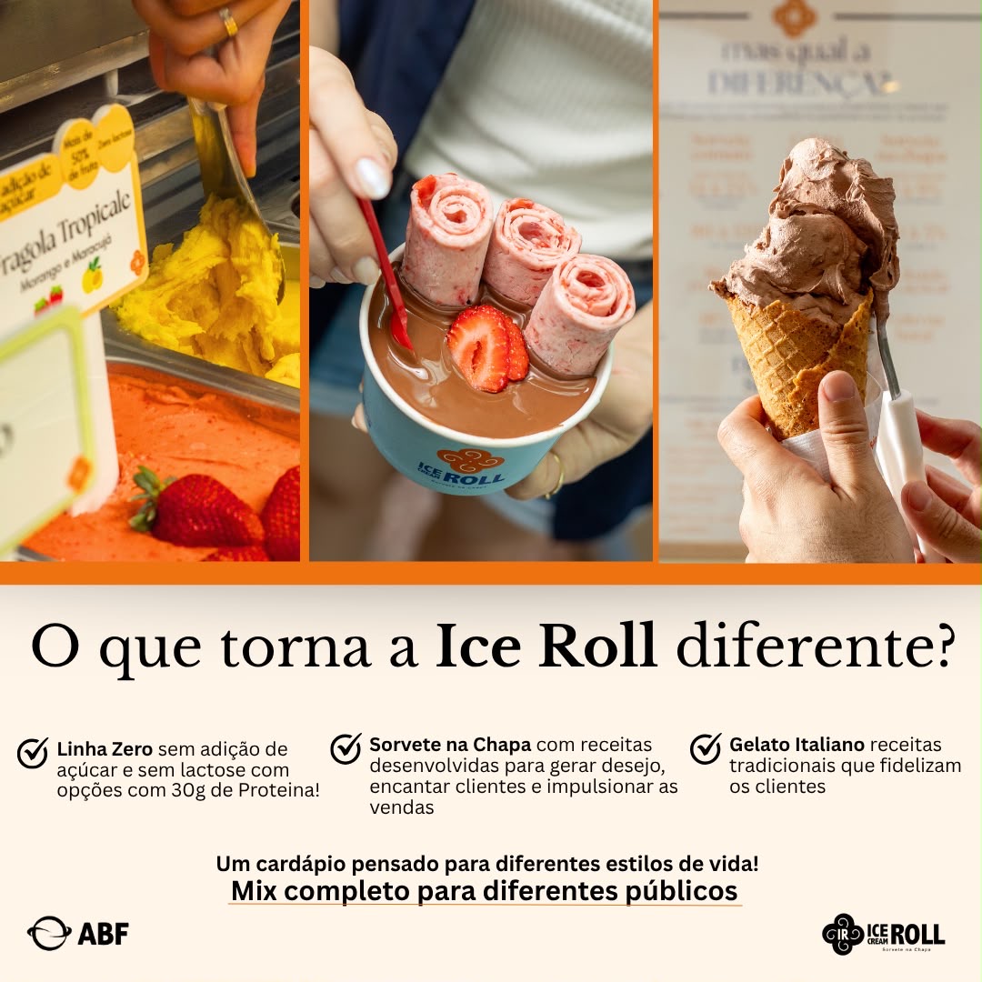Ice Cream Roll Facebook ad: Ice Cream Roll, um negócio completo, natural e validado