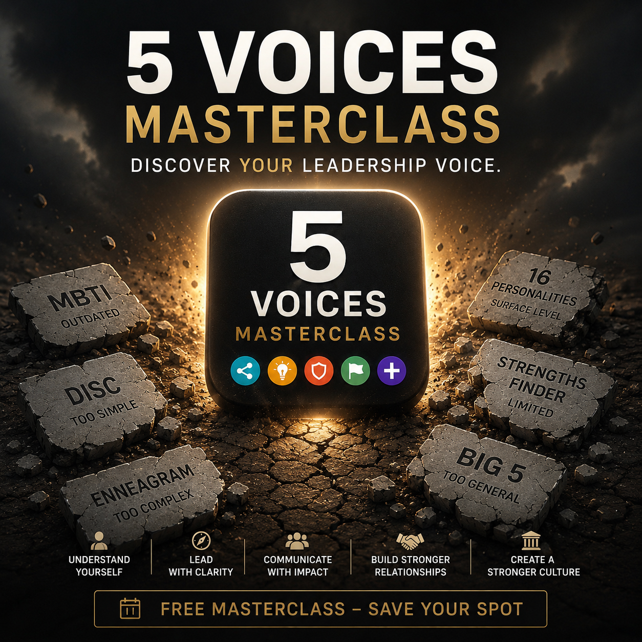 GiANT Worldwide Facebook ad: Watch FREE: 5 Voices Masterclass