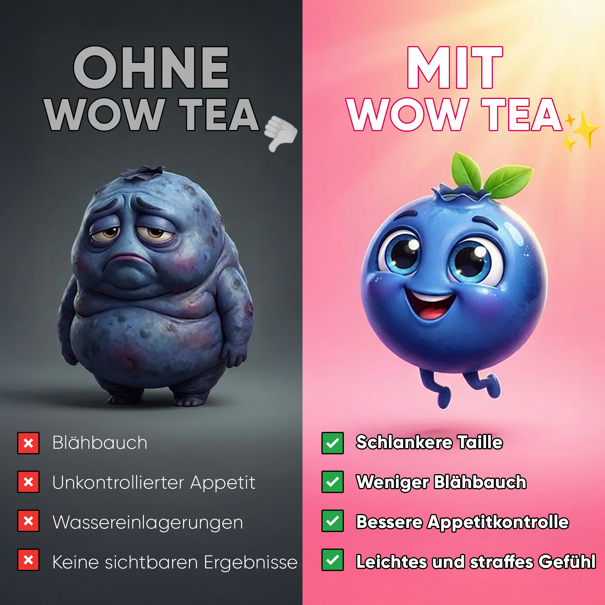 WOW TEA Switzerland Facebook ad