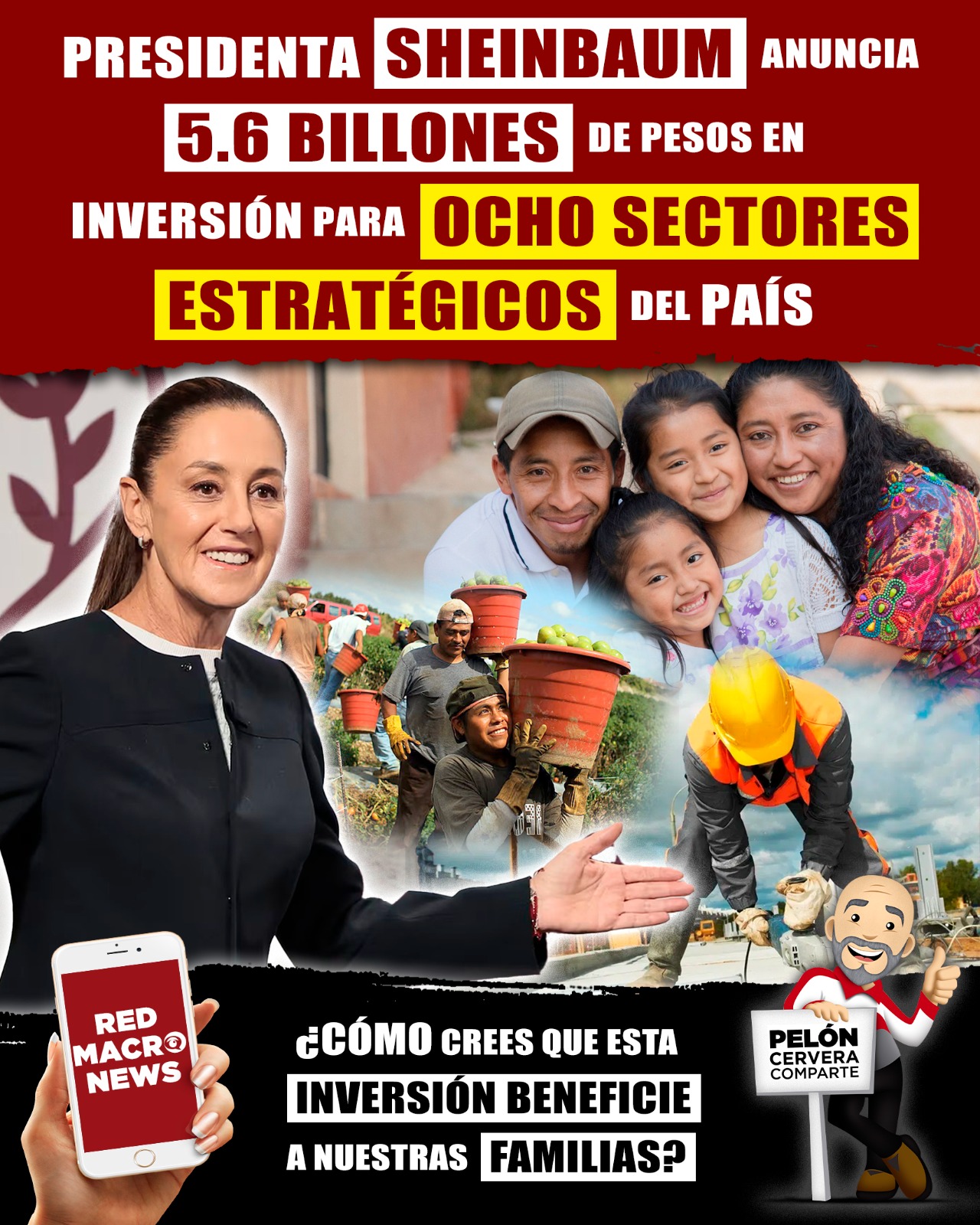Antonio Pelón Cervera Facebook ad: ¡México se transforma con una visión de bienestar!