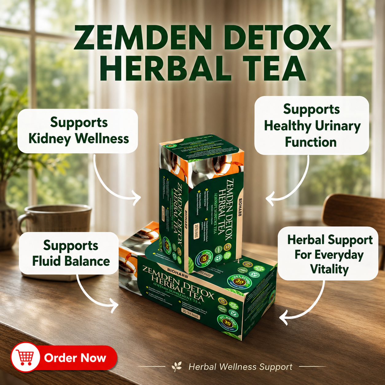 Herbal Kidney Tea Facebook ad: FREE DELIVERY AND PAYMENT ON DELIVERY