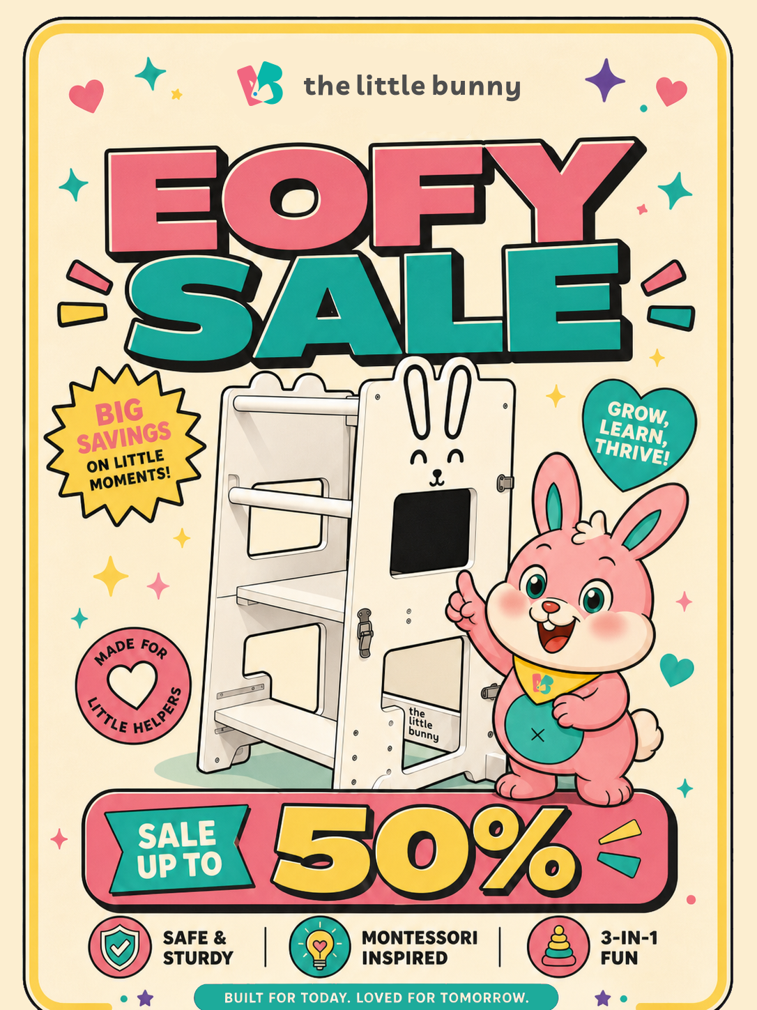 Little Bunny Australia Facebook ad: The Little Bunny EOFY sale has arrived - save up to 50% off