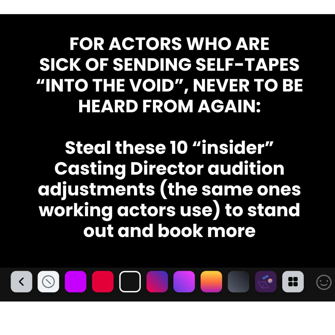 Amy Jo Berman Facebook ad: 10 Audition Fixes CDs Love (free live training)