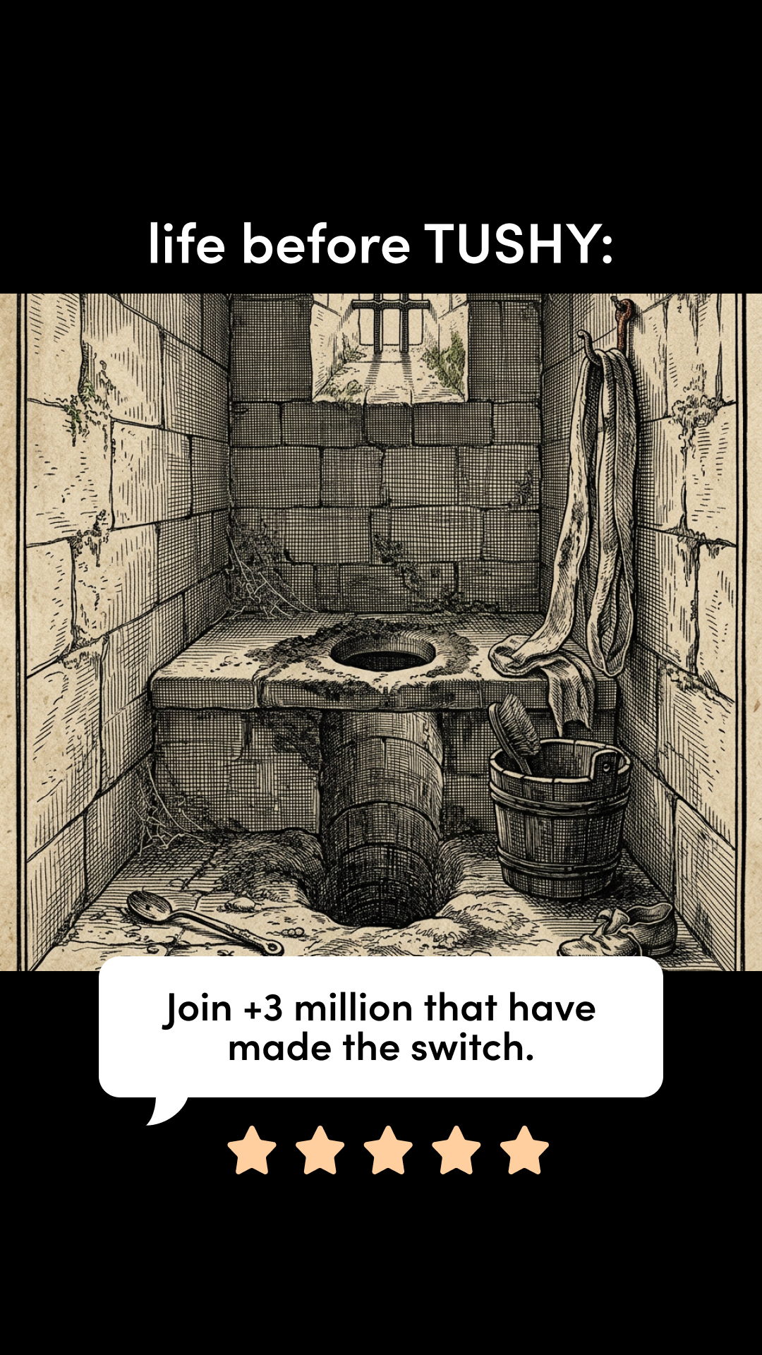 TUSHY Facebook ad