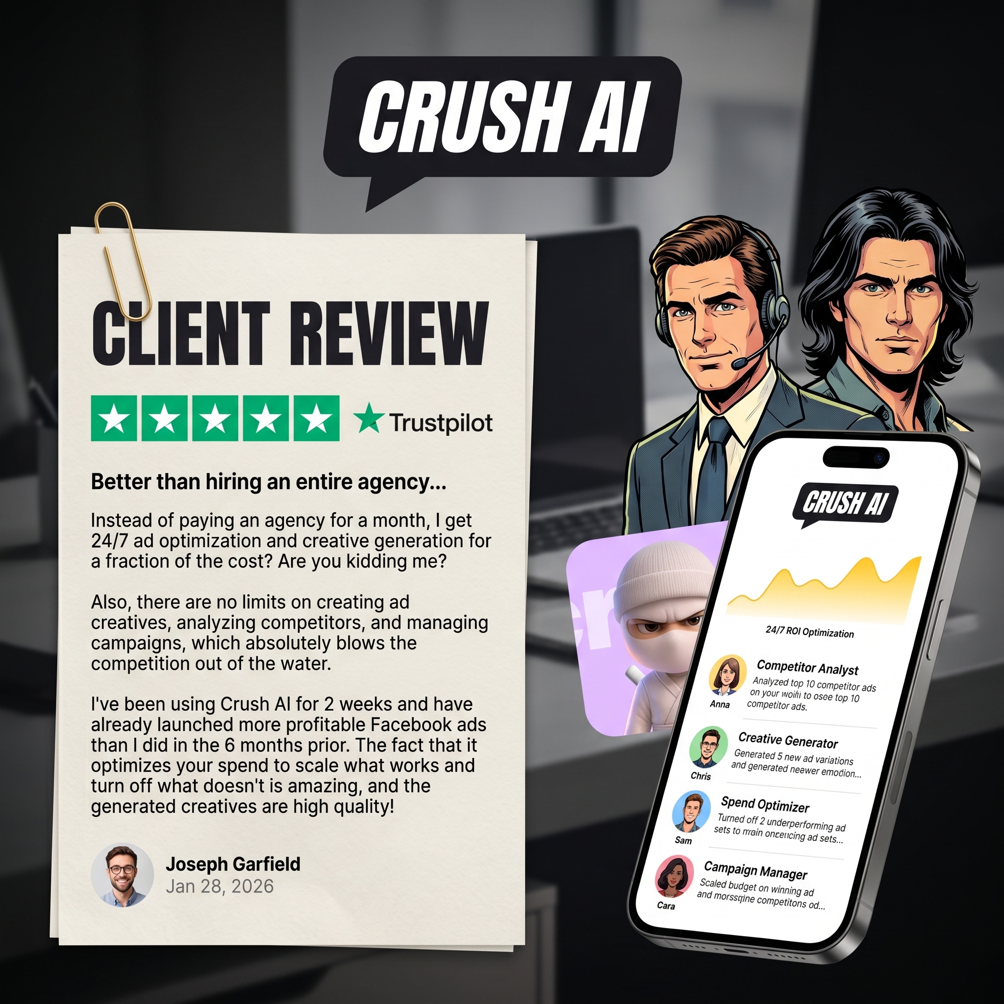 trycrush.ai Facebook ad
