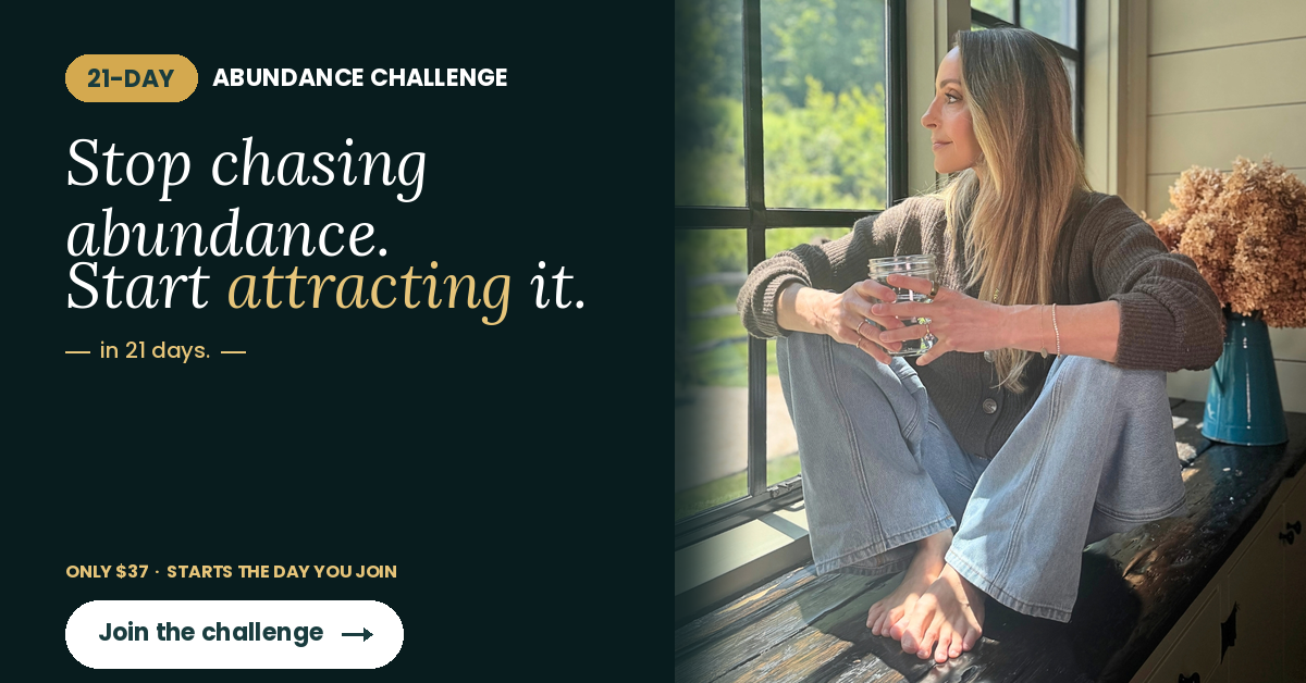 Gabby Bernstein Facebook ad: Join the Abundance Challenge