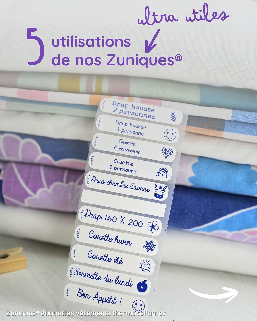 A-qui-S Facebook ad: Parce que vous êtes Zunique, vos étiquettes le…