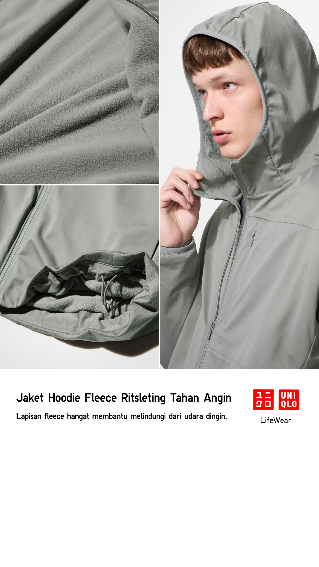 Uniqlo Indonesia Facebook ad: Jaket Fleece Terbaru