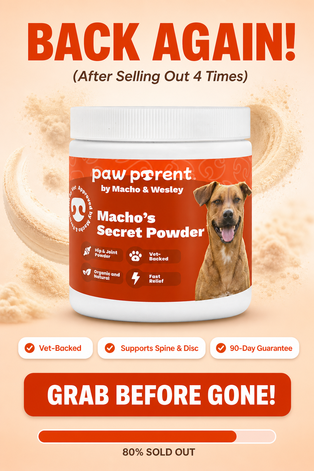 The Paw Parent Facebook ad from May 12, 2026