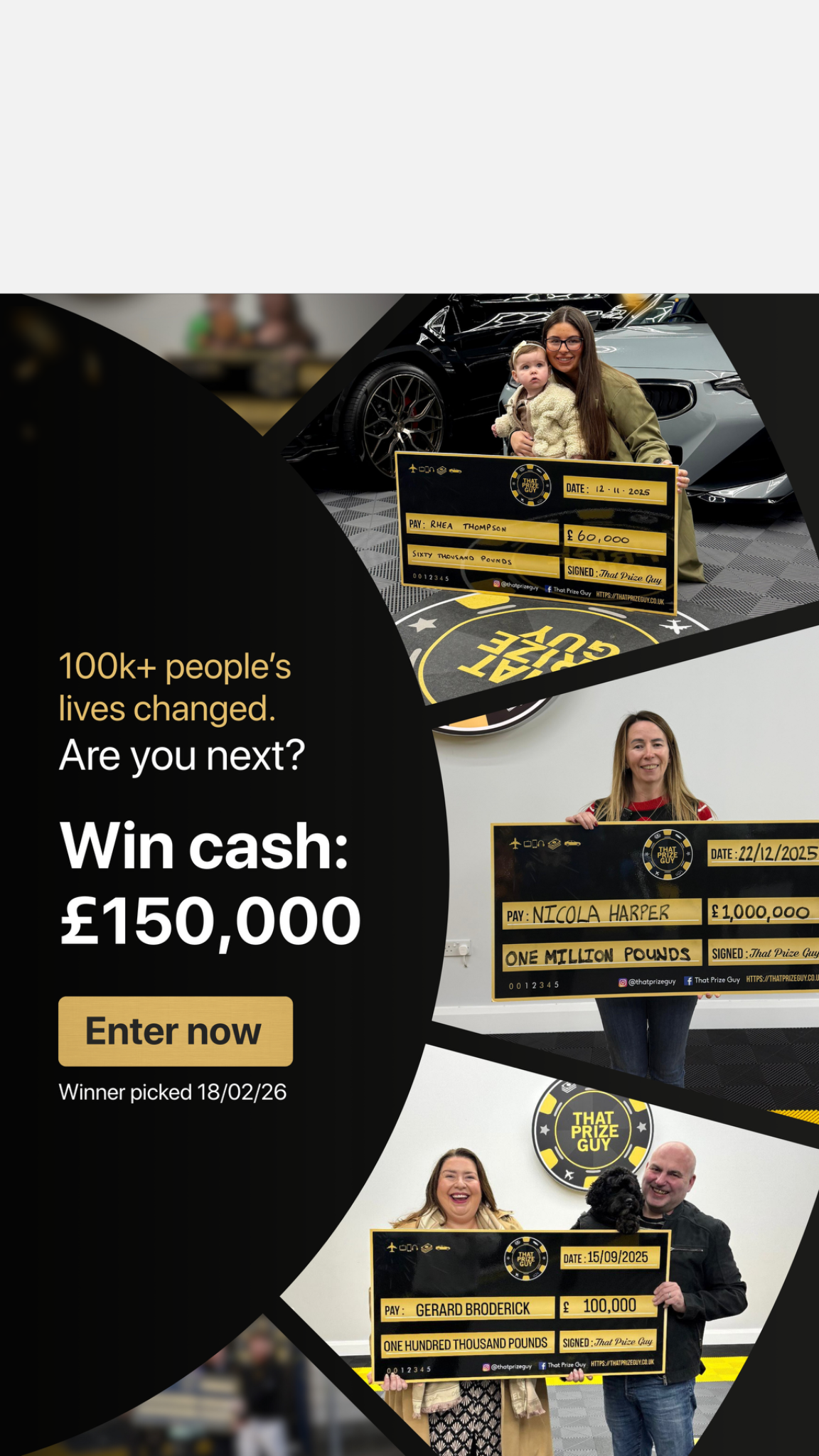 That Prize Guy Facebook ad