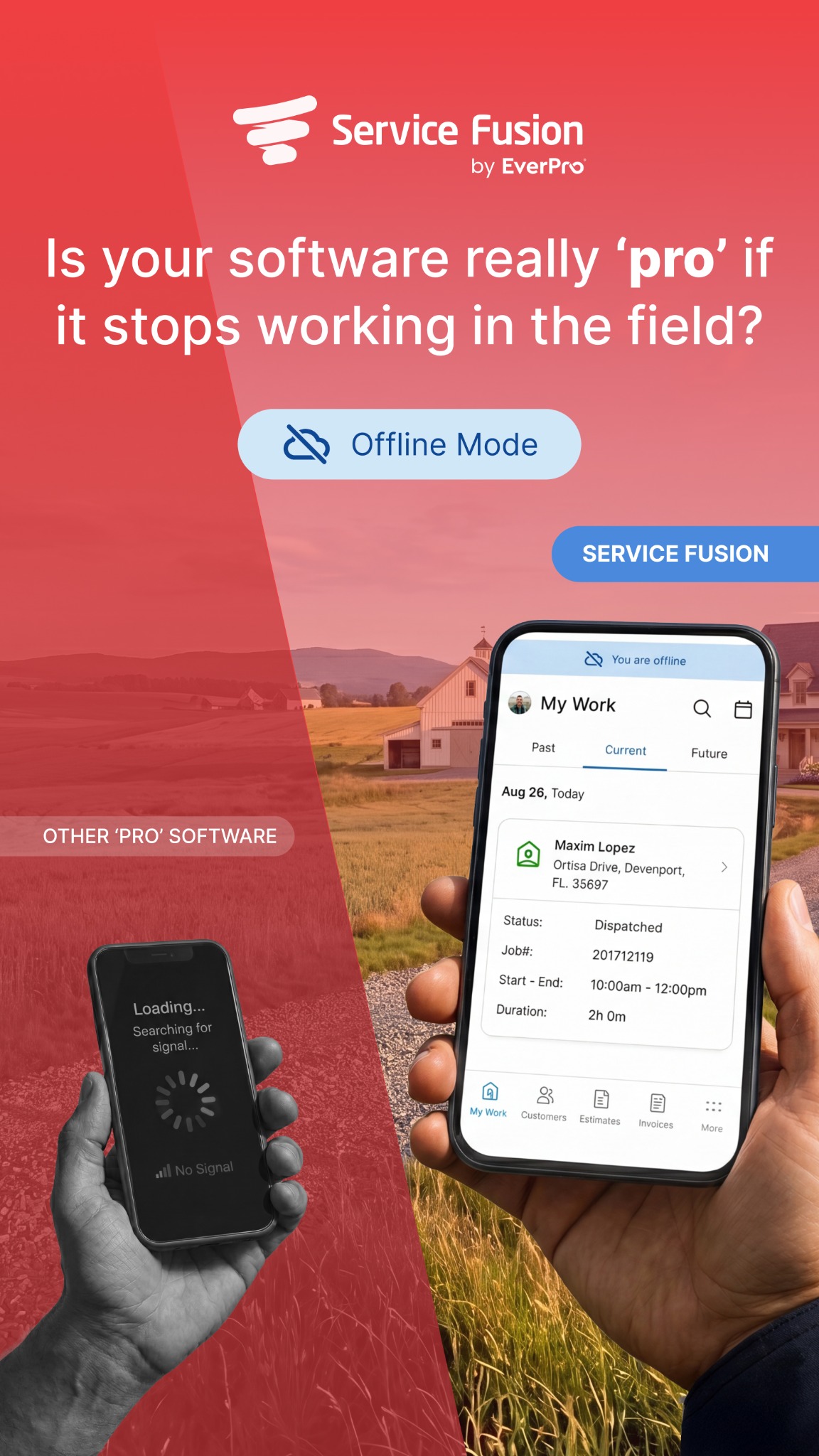 Service Fusion Facebook ad