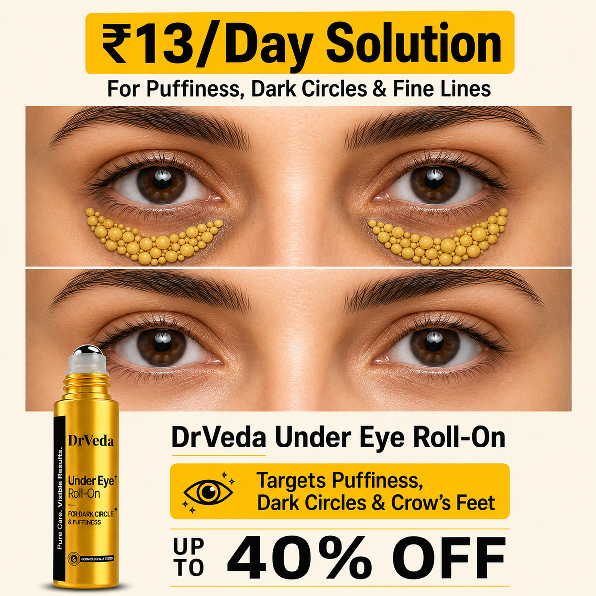 Dr Veda Skincare Facebook ad