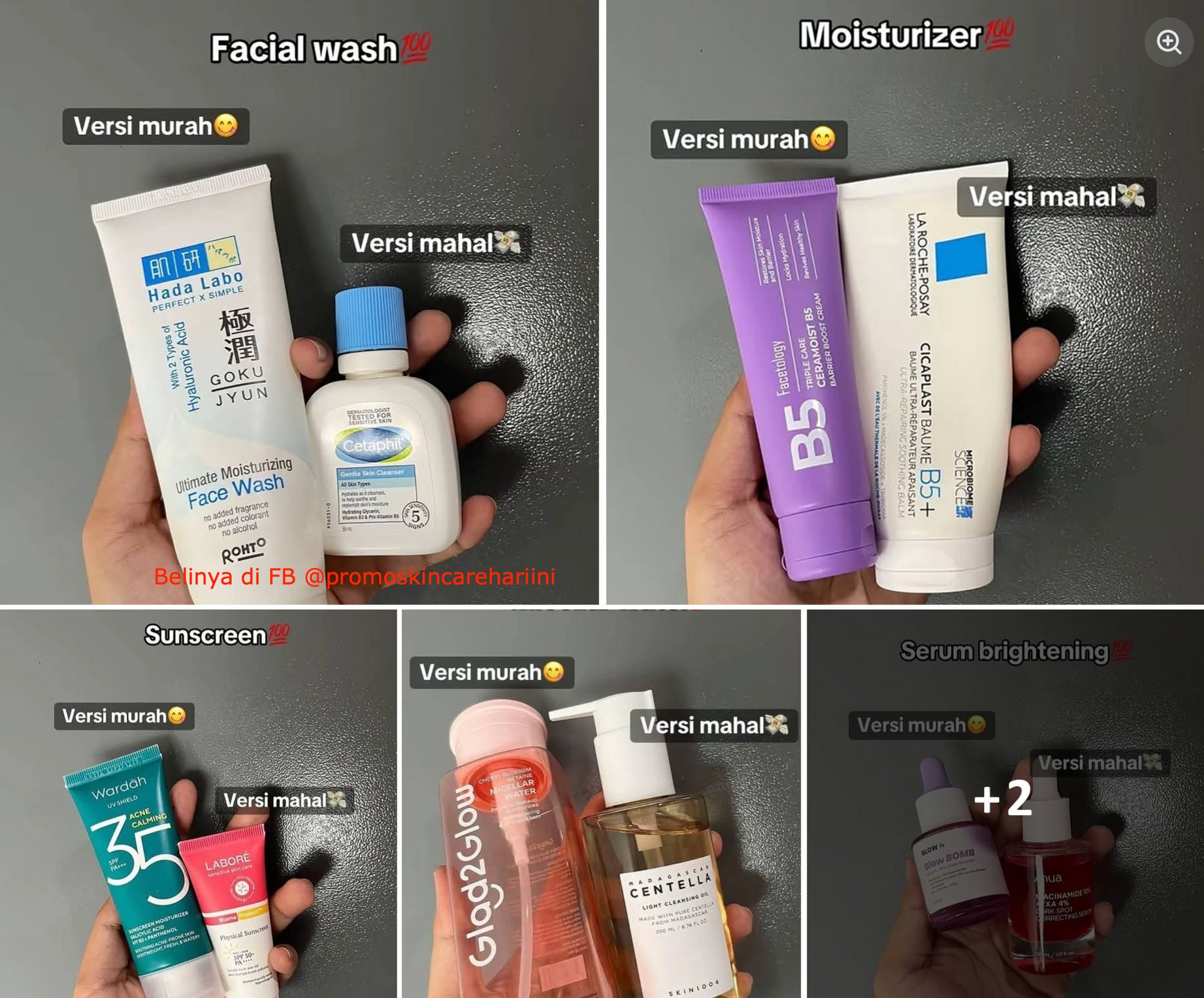 Promo Skincare Hari Ini Facebook ad: Basic Skincare Ala Dr. Tompi (Mahal vs Murah)