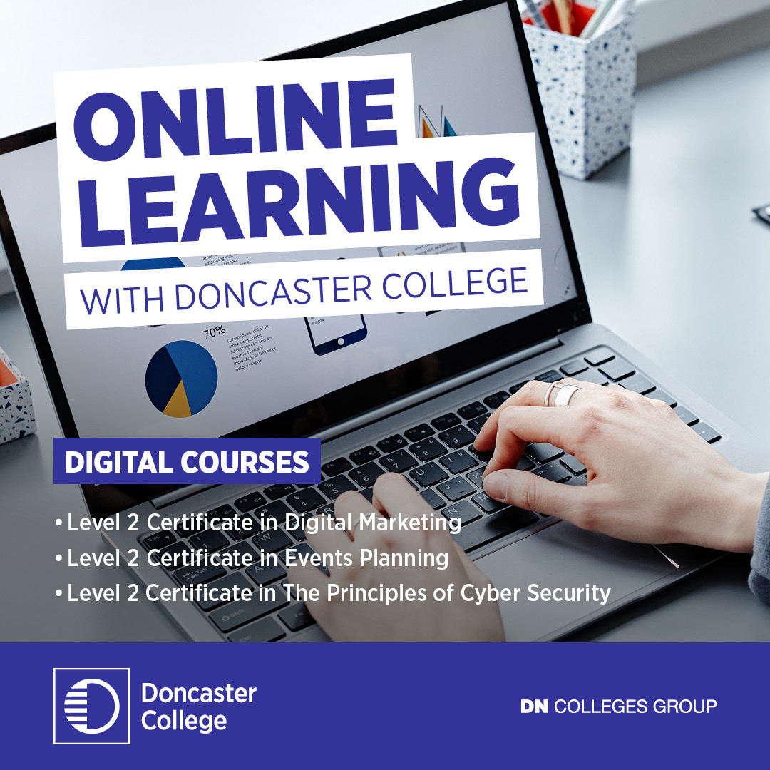 Doncaster College Facebook ad: Free Online Courses