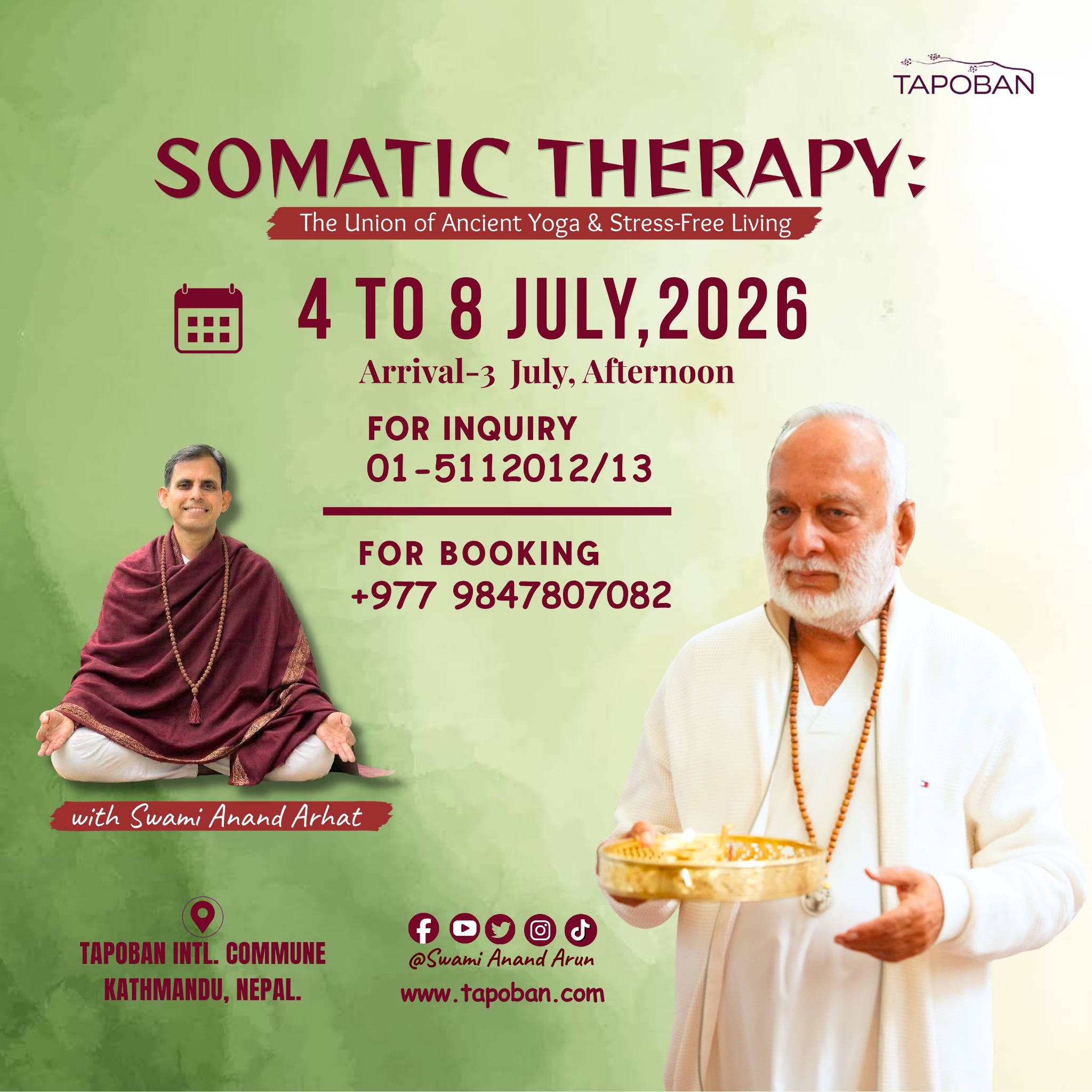 Bodhisattva Swami Anand Arun Facebook ad
