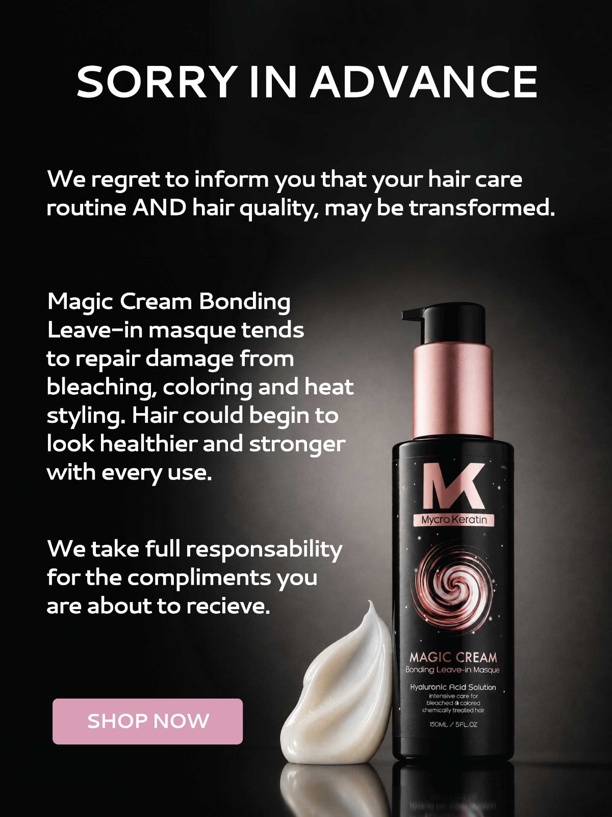 Leandie du Randt Facebook ad: Repair Starts with Magic Cream