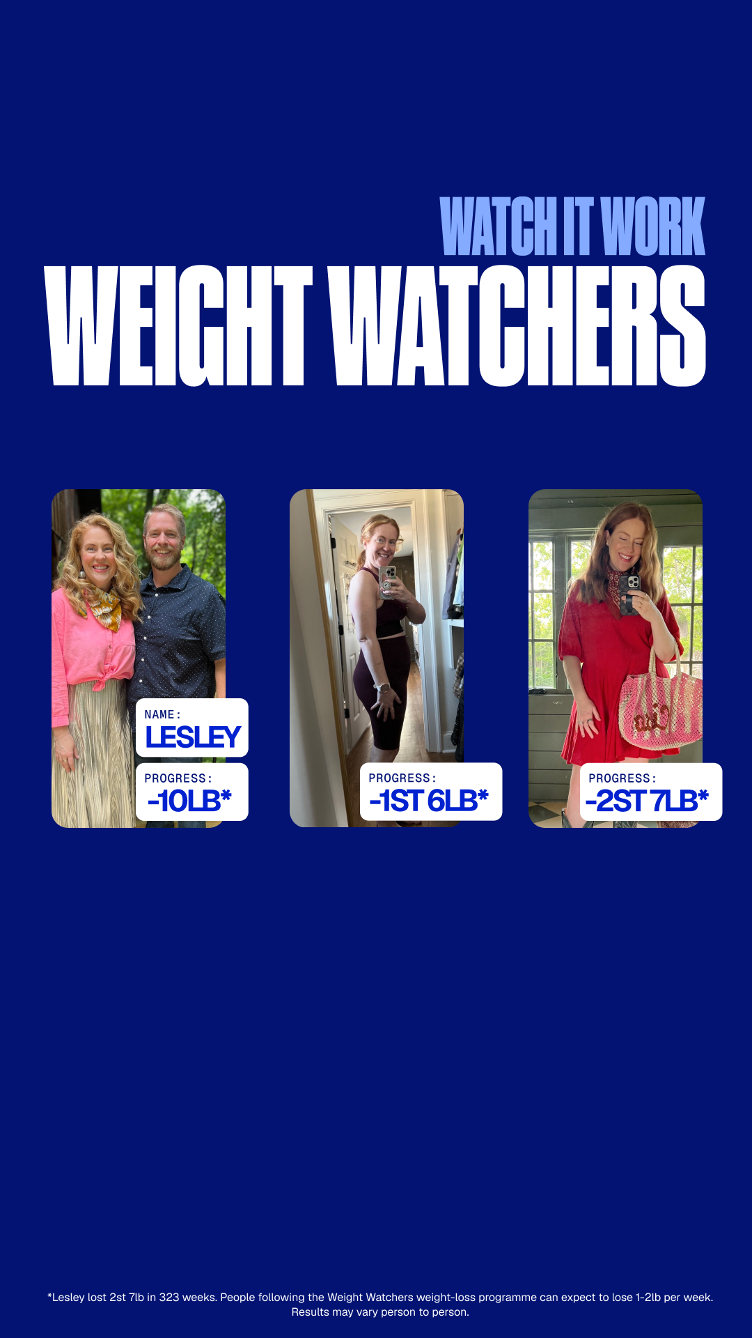 WeightWatchers UK Facebook ad