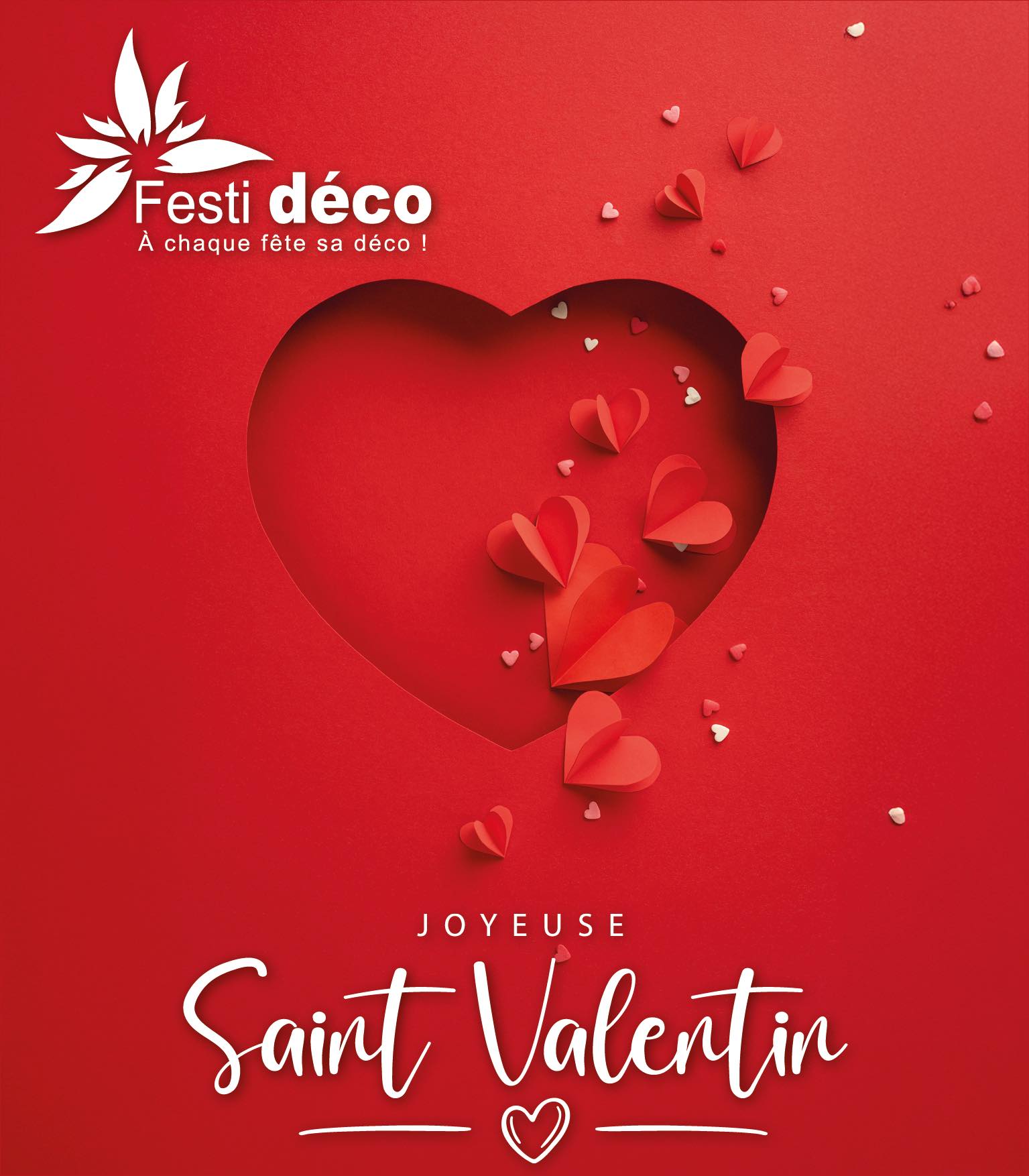 Festi déco Reunion Facebook ad: La Saint-Valentin approche… et l’amour se décore!