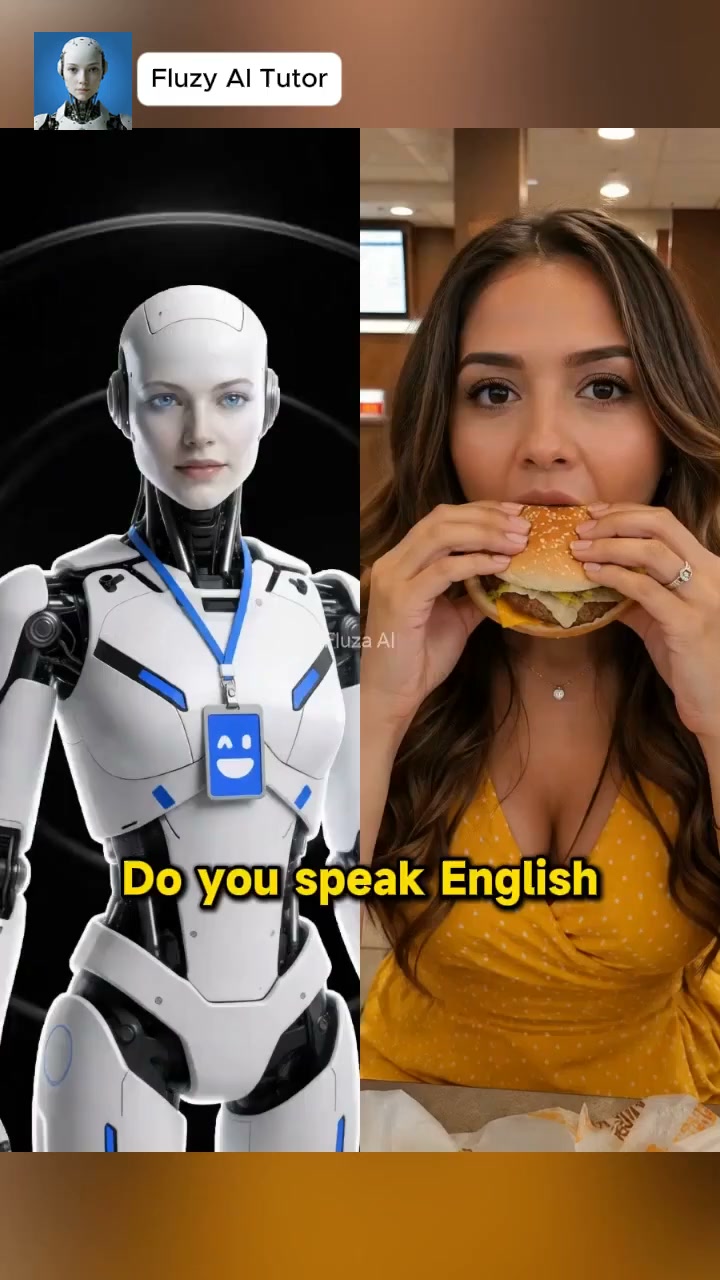 Fluzy - AI Language Tutor Facebook ad from Aug 25, 2026