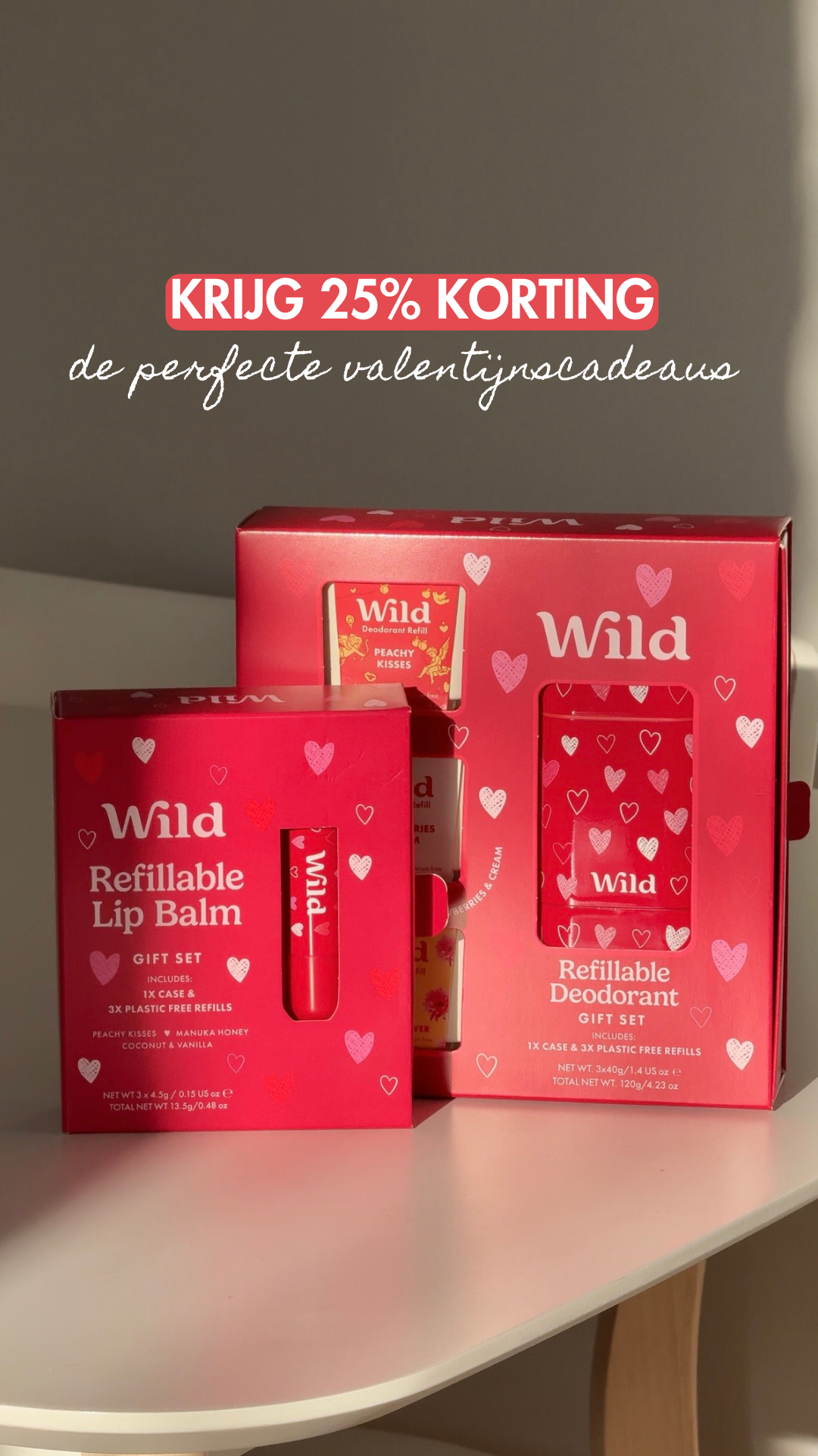 Wild Facebook ad: Navulbare verzorging die hun hart steelt